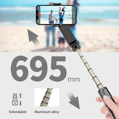 4 - in - 1 Selfie Stick With Tripod, Gimbal, and Flash - Advanced Modern