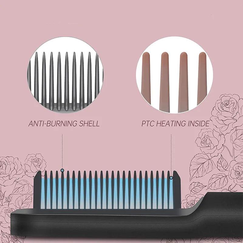 Professional Hair Straightener Brush - Advanced Modern