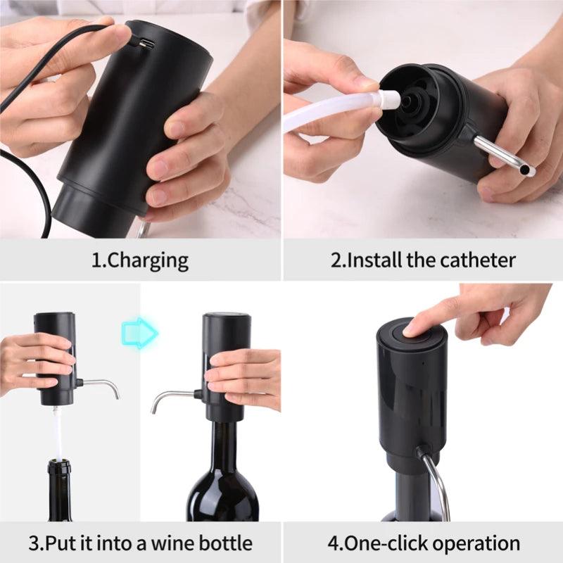 Rechargeable Electric Wine Dispenser - Advanced Modern