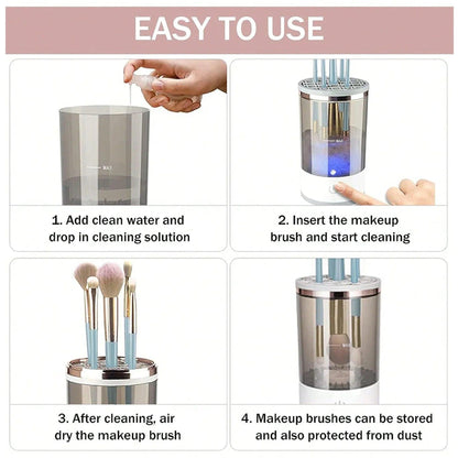 Automatic Makeup Brush Cleaning and Drying Stand - Advanced Modern