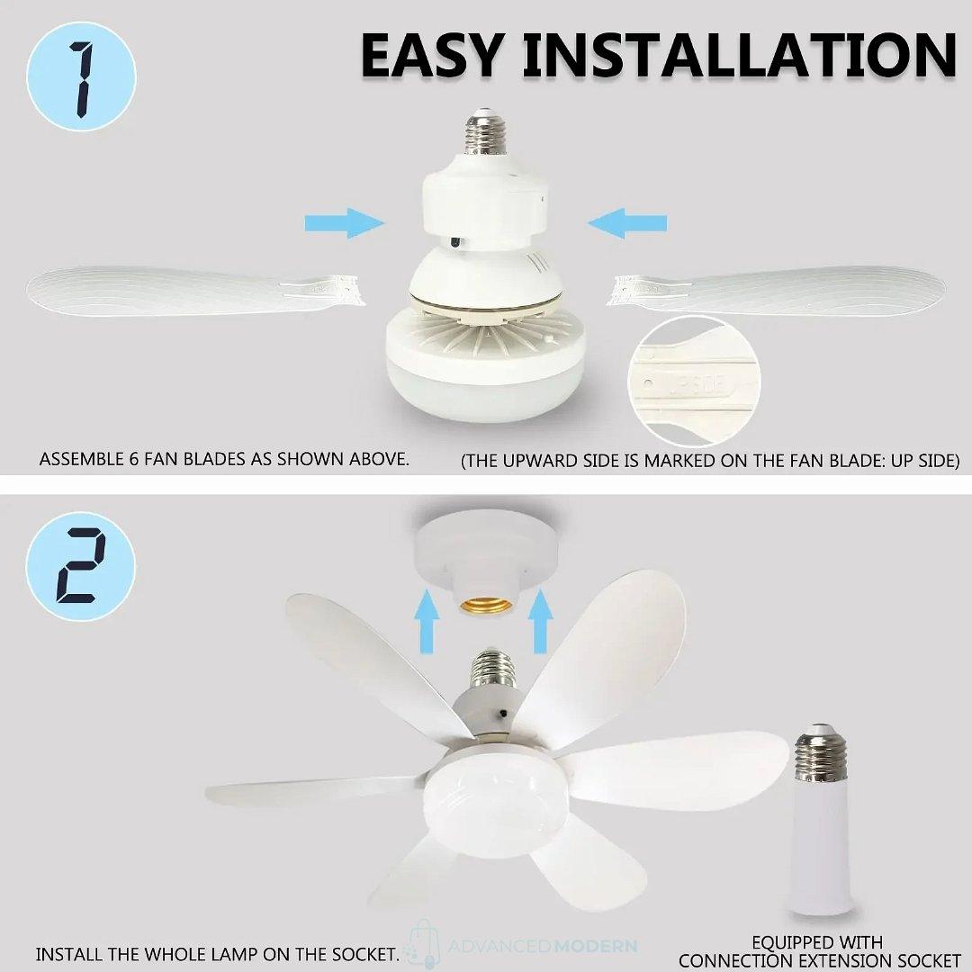 BrightBreeze LED Ceiling Fan - Advanced Modern