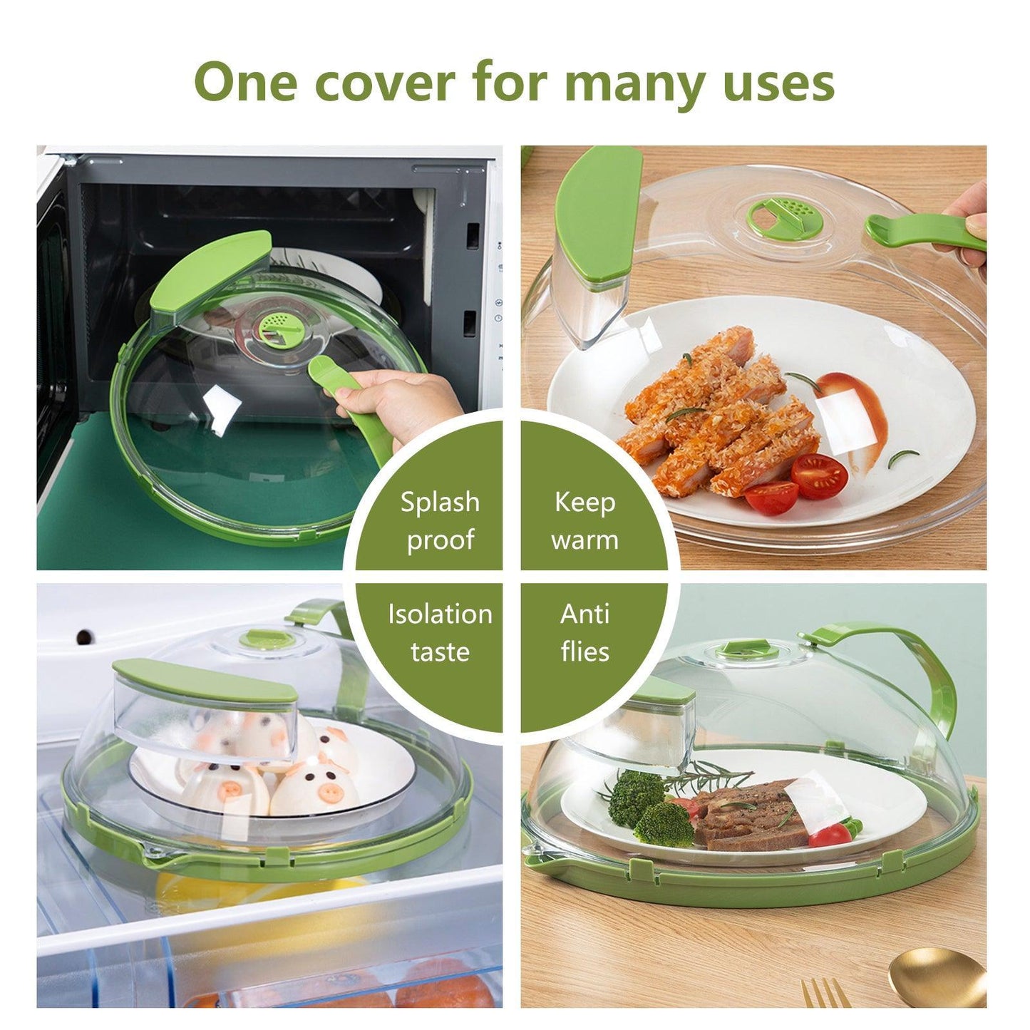 Microwave Steamer & Splash Protector - Advanced Modern