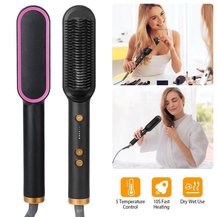 Professional Hair Straightener Brush - Advanced Modern