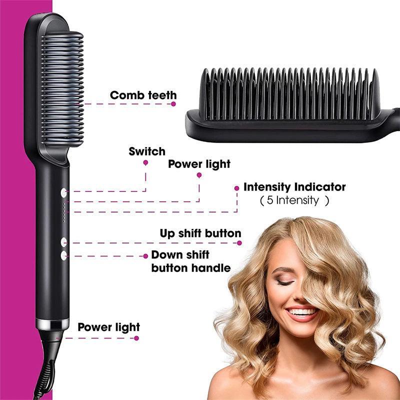 Professional Hair Straightener Brush - Advanced Modern