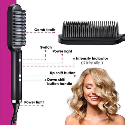 Professional Hair Straightener Brush - Advanced Modern