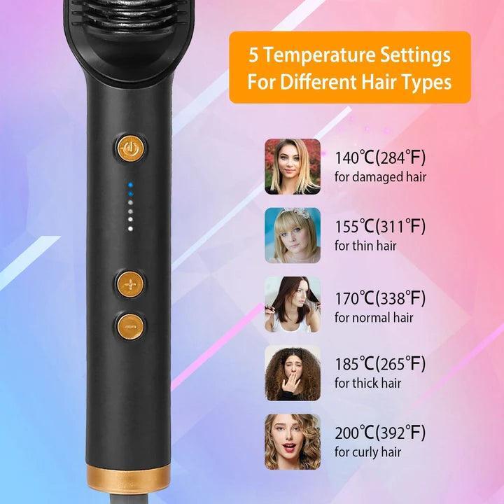 Professional Hair Straightener Brush - Advanced Modern