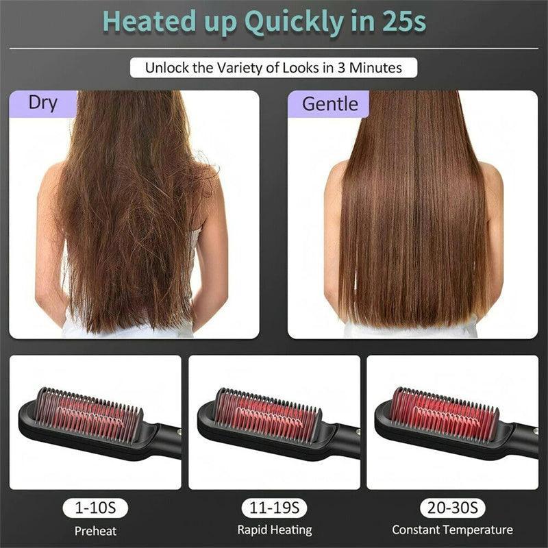 Professional Hair Straightener Brush - Advanced Modern